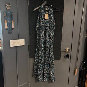 MIRTH NWOT Chic Floral Halter Maxi Dress